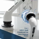 9-in-1 Elektrikli Temizleme Fırçası