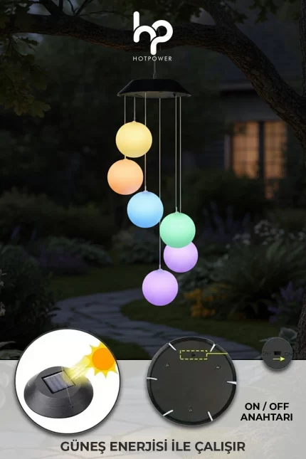 Solar Dekor Top Aydınlatma Güneş Enerjili