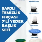 Elektrikli Temizlik Fırçası İçin 6 lı Yedek Başlık Seti